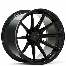 20" Ferrada Wheels F8-FR10 Obsidian Black Flow Formed Rims