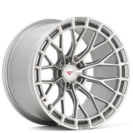 20" Ferrada Wheels F8-FR12 Machined Silver Flow Formed Rims   