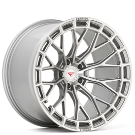 20" Staggered Ferrada Wheels F8-FR12 Machined Silver Flow Formed Rims 