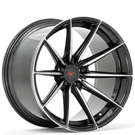 20" Staggered Ferrada Wheels F9-FR10 Graphite Machined Flow Formed Rims 