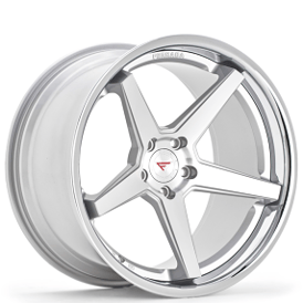 19" Ferrada Wheels FR3 Silver Machined with Chrome Lip Rims