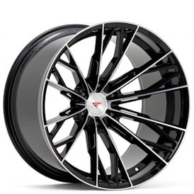 22" Ferrada Wheels FTR11 Machined Black Off-Road Flow Formed Rims