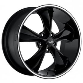 17" Foose Wheels F104 Legend Gloss Black Milled Rims