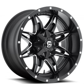 18" Fuel Wheels D567 Lethal Black Milled Off-Road Rims 