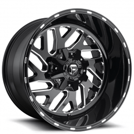 17" Fuel Wheels D581 Triton Black Milled Crossover Rims