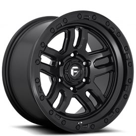 17" Fuel Wheels D700 Ammo Matte Black Off-Road Rims 