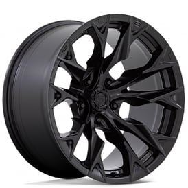 24" Fuel Wheels D804 Flame 5 Blackout Off-Road Rims
