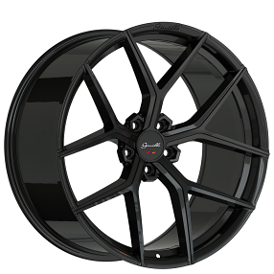 22" Gianelle Wheels Astra 5 Gloss Black Flow Formed Rims