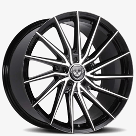 20" Diablo-Gianna Wheels Veloce Gloss Black Machined Rims
