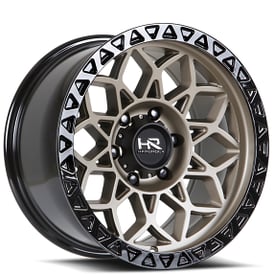 17" Hardrock Wheels H108 Matte Bronze Off-Road Rims