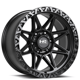 17" Hardrock Wheels H109 Matte Black Off-Road Rims