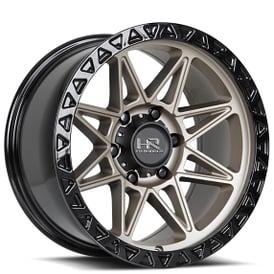17" Hardrock Wheels H109 Matte Bronze Off-Road Rims