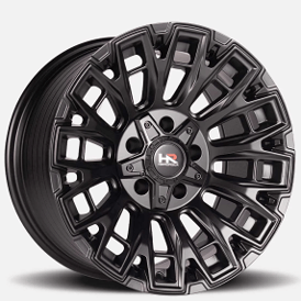 20" Hardrock Wheels H110 Satin Black Off-Road Rims