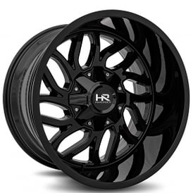 20" Hardrock Wheels H707 Destroyer Gloss Black Off-Road Rims