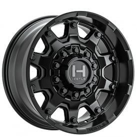 20" Hostile Wheels H134 Condor Satin Black Off-Road Rims