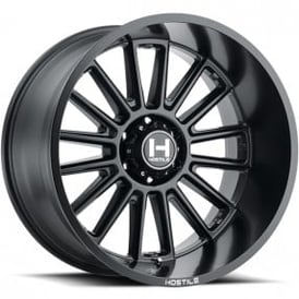 22" Hostile Wheels H115 Predator Satin Black Off-Road Rims