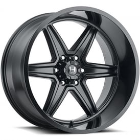 22" Hostile Wheels H117 Venom Satin Black Off-Road Rims
