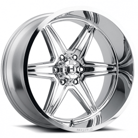 24" Hostile Wheels H117 Venom Chrome Off-Road Rims