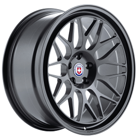 19" Staggered HRE Wheels 300 GT Satin Black Monoblock Forged Rims
