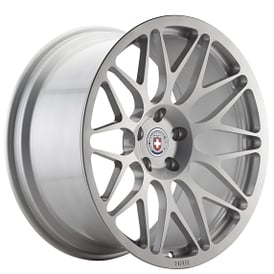 22" HRE Wheels 300M Gloss Silver Monoblock Forged Rims