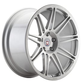 22" Staggered HRE Wheels 301M Gloss Silver Monoblock Forged Rims