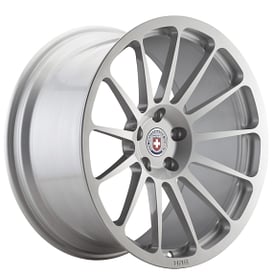 22" Staggered HRE Wheels 303M Gloss Silver Monoblock Forged Rims