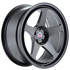 21" Staggered HRE Wheels 305 GT Satin Black Monoblock Forged Rims