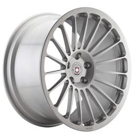 22" Staggered HRE Wheels 309M Gloss Silver Monoblock Forged Rims