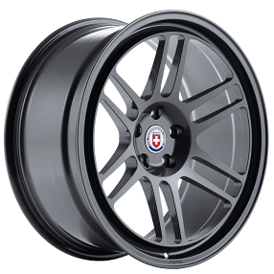 22" Staggered HRE Wheels 312 GT Satin Black Monoblock Forged Rims
