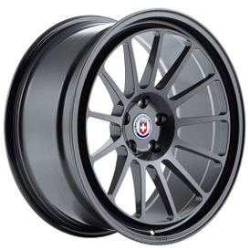 24" Staggered HRE Wheels 313 GT Satin Black Monoblock Forged Rims