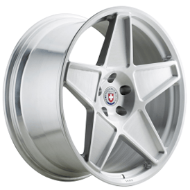 21" Staggered HRE Wheels 505M Brushed Clear Monoblock Forged Rims