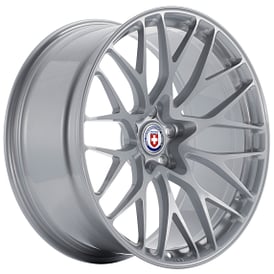 24" Staggered HRE Wheels 520M Gloss Silver Monoblock Forged Rims