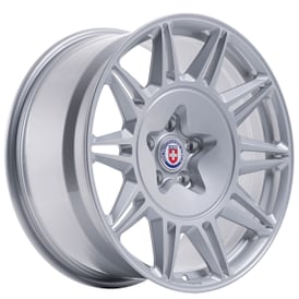 24" Staggered HRE Wheels 528M Gloss Silver Monoblock Forged Rims