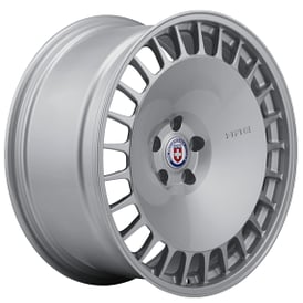 22" Staggered HRE Wheels 935M Gloss Silver Monoblock Forged Rims