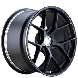 19" Staggered HRE Wheels R101 Satin Black Monoblock Forged Rims