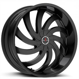 20" Ignite Wheels Flame Gloss Black Rims
