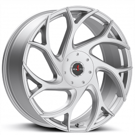 24x8.5" Ignite Wheels Inferno Silver Rims