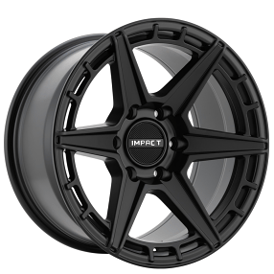 17" Impact Off-Road Wheels 8809 Satin Black Rims