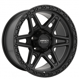 17" Impact Off-Road Wheels 881 Satin Black Rims