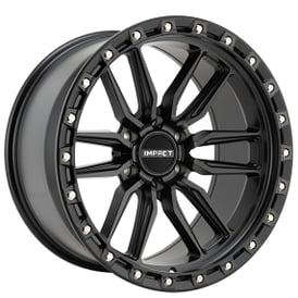 20" Impact Off-Road Wheels 8810 Satin Black Rims