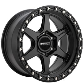 17" Impact Off-Road Wheels 8813 Satin Black Rims