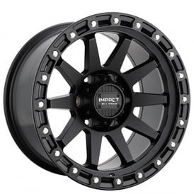 17" Impact Off-Road Wheels 882 Satin Black Rims