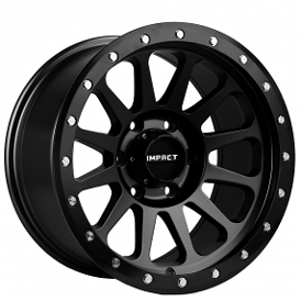 17" Impact Off-Road Wheels 884 Satin Black Rims