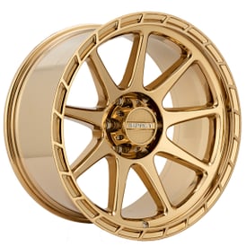 20" Impact Off-Road Wheels 908 Gold Chrome Rims