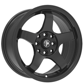 15" Impact Racing Wheels 509 Gloss Black Rims