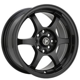 15" Impact Racing Wheels 510 Gloss Black Rims