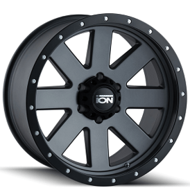 17" Ion Alloy Wheels 134 Matte Gunmetal Off-Road Rims