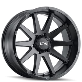 20" Ion Alloy Wheels 143 Matte Black Off-Road Rims