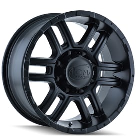18" Ion Alloy Wheels 179 Matte Black Off-Road Rims