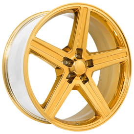 20" IROC Wheels Gold over Chrome 5-lugs Rims 